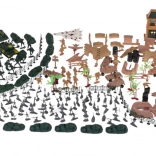 Grote set soldaatjes en militaire voertuigen (400 stuks)