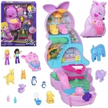 Polly Pocket sac à main kangourou – set de jeu pliable avec figurines