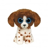 Ty Beanie Boos Plush Dog Muddles, Brown and White, 15 cm