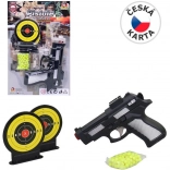 Kogelpistool met twee targets 15 cm