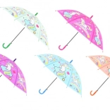 Parapluie automatique à motif licorne