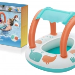 Bestway bateau pneumatique pour enfants avec auvent amovible comfort plush