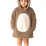 Couverture à capuche sweat Cozy Noxxiez hérisson pour enfants 3–6 ans