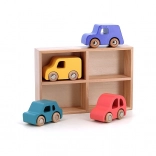 Set de 4 petites voitures en bois City par Vilacity
