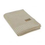 Couverture tricotée pour enfant MoMi HUG beige