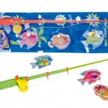 Magnetisch hengelspel met plastic visjes en hengel