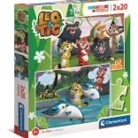 Puzzle Clementoni Leo et Tig 2×20 pièces