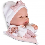 Antonio Juan Bimba Blinking Baby Doll with Soft Fabric Body - 37 cm