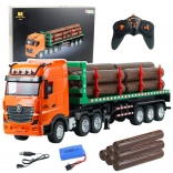 rc houttransport vrachtwagen huina 1:18