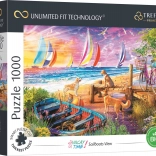 Trefl puzzle UFT Vacay Time – view of sailboats 1000 pieces