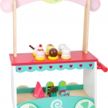 Stand de crème glacée en bois small foot – chariot mobile pour enfants
