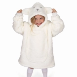 Cozy Noxxiez couverture à capuche pour enfants motif Mouton