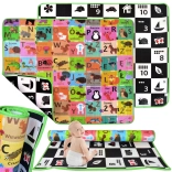 Humbi foam dubbelzijdige educatieve speelmat schaakbord, Poolse alfabet en cijfers 180 × 150 × 1,5 cm