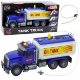 Children's water tanker truck – with water hose, lights and sounds, blue