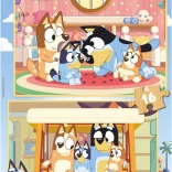 Houten puzzel Bluey 2x16 stukjes van Educa
