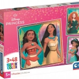 Puzzle Disney Princesses 3x48 pièces