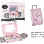 Make-upset in koffertje op wieltjes