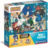 Puzzle Clémentoni Hérisson Sonic Prêts 180 pièces