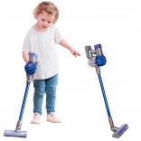 Children's wireless stick vacuum CASDON DYSON with sound effects, blue
