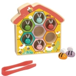 Jeu en bois Ruche d’abeilles pour enfants