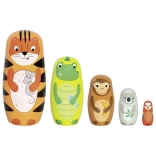 wooden matryoshka tiger Tavi and friends Goki