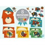 DJECO coffret cadeau d’invitations Super-héros