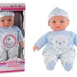 Baby Doll Blue Pajamas with Teddy Hat Sounds