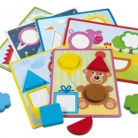 Puzzle en bois à encastrer DETOA pour enfants dès 2 ans