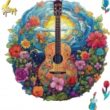 Wooden Puzzle Guitar 200 Pieces