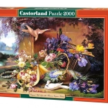 Puzzel 2000 stukjes – Elegant stilleven met bloemen, Eugene Bidau
