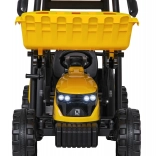 Tracteur électrique pour enfants avec remorque MEGA D68, jaune