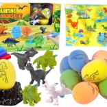 DIY set voor het schilderen van dinosaurus-eieren