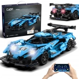 CaDA RC Helios Sports Car Building Set with LED, 419 pieces