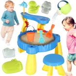 Kinderspeeltafel met zandbak en fontein 2-in-1