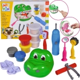 Creative Set Little Dentist Crocodile with Modeling Dough and Accessories SIMBA ART&FUN