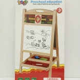 Tableau en bois double face avec boulier