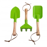 Bigjigs Toys outils de jardinage à main pour enfants – ensemble de 3 pièces