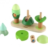 Houten stapelbomen Little Forest Classic World, 16 delen