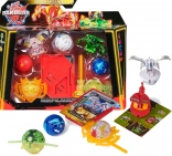 Bakugan Battle Pack met spinner en figuren Bruiser, Dragonoid, Hammerhead en Nillious