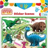 Dinosaur Stickers – Reusable Sets with Backgrounds