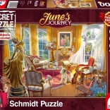 Secret Puzzle June's Journey – Orchideen-Salon des Herrenhauses 1000 Teile