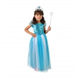 Costume de princesse pour fille – robe bleue, taille M (6–8 ans)