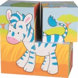 Blocs d'animaux en bois de Goki