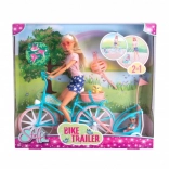 Poupée Steffi en sortie à vélo