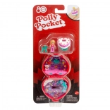 polly pocket coffret compact anniversaire des 80 ans de mattel avec bague