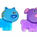 Koelende bijtring voor baby’s – hondje of katje