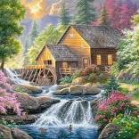 Puzzle CHERRY PAZZI Mühle im Sommer – 2000 Teile