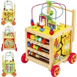 Wooden Walker and Educational Cube for Children