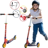 Trottinette enfant pliable CARS Flash McQueen avec guidon réglable et frein, jusqu’à 50 kg