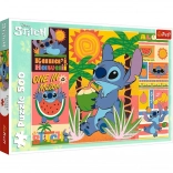 Puzzle 500 pièces LILO ET STITCH – vacances avec Stitch